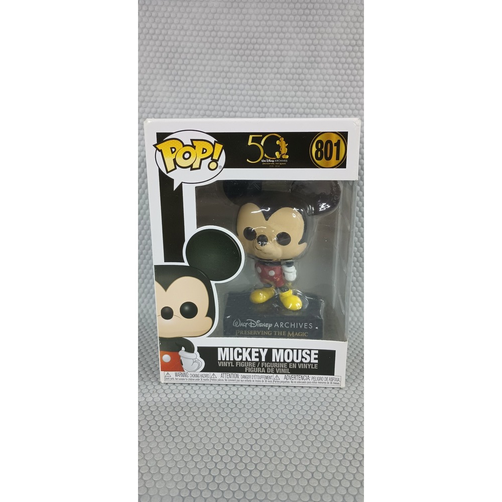 Funko Pop Disney Archives 50th Anniversary Mickey Mouse 801 Vinyl Figure